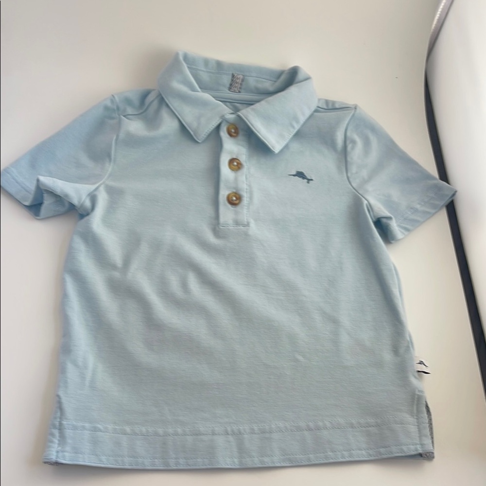 Short Sleeve Polo Tommy Bahama shirt-18 months Easter Blue